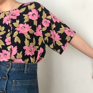 Vintage floral blouse